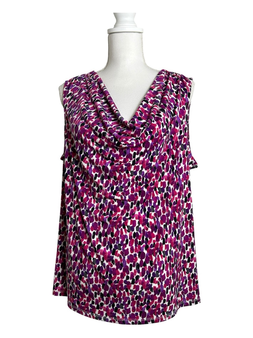 Charter Club Woman Drape Neckline Sleeveless Shell Top Blouse Size 2X